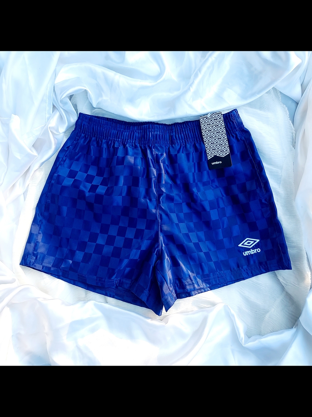 Umbro Women’s Deep Blue Checker Athletic Shorts